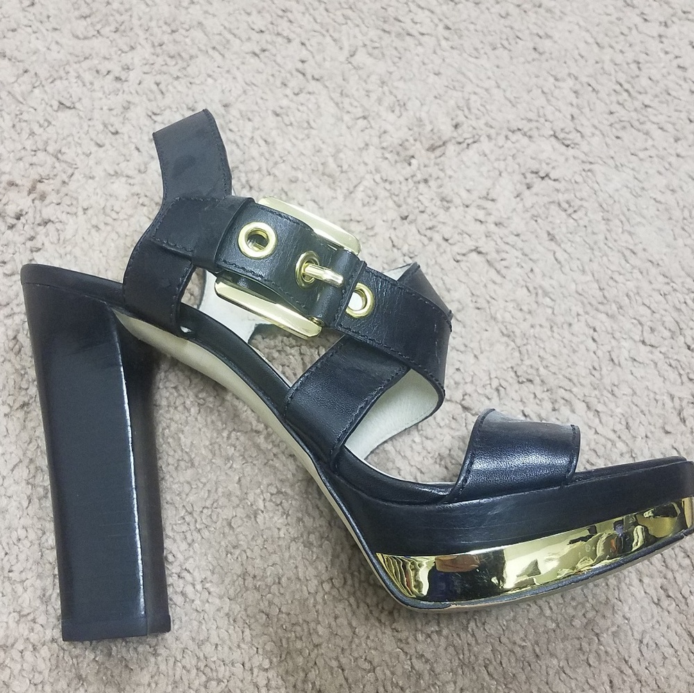 Michael Kors platform black heels